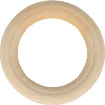 Lot de 6 anneaux bois 40mm - Artemio - Mondial Tissus