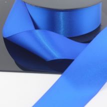 Ruban satin double face 38mm bleu roi col352 - MT - Mondial Tissus