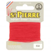 Laine Saint Pierre pour repriser / broder 532 rouge - St. Pierre - Mondial Tissus