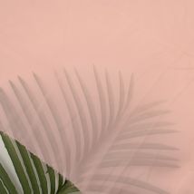 Tissu mousseline unie rose nude - Mondial Tissus