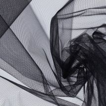 Tissu tulle uni noir - Mondial Tissus