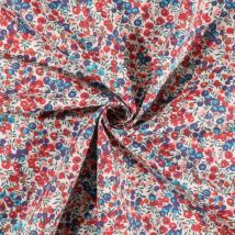 Tissu popeline de coton Liberty Wiltshire rouge - Liberty - Mondial Tissus