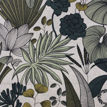 Bachette linen look jakarta emeraude 160cm - MT - Mondial Tissus