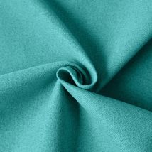 Tissu uni occultant thermique phonique recto verso turquoise - Mondial Tissus