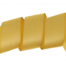 Ruban satin double face 50mm couleur dorée - MT - Mondial Tissus