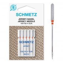 Aiguilles machine Schmetz universelles jersey 80 - blister de 5 - Schmetz - Mondial Tissus