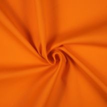 Tissu coton chino Charly orange - Mondial Tissus