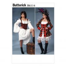 Patron Butterick B6114A5 Robe,Déguisement Femme 34-42 - Butterick - Mondial Tissus