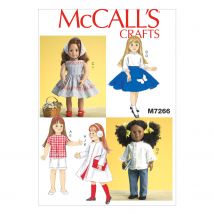 Patron McCall's 7266 Patron de vêtements vintages pour poupées - McCall's - Mondial Tissus