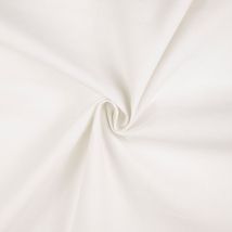 Tissu coton uni Canvas blanc - Mondial Tissus