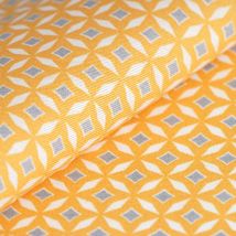 Tissu enduit Loneta jaune - Mondial Tissus