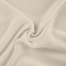 Tissu cupro uni beige - Mondial Tissus