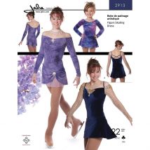 Patron Jalie 2913 robe patinage artistique épaules dégagées pour enfant et adulte - Jalie - Mondial Tissus