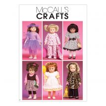 Patron McCall's 6005OS vêtements et accessoires pour poupées - McCall's - Mondial Tissus