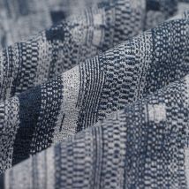 Tissu jacquard texturé gris bleu - MT - Mondial Tissus