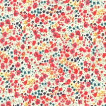 Tissu popeline de coton Liberty Phoebe rouge - Liberty - Mondial Tissus