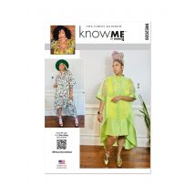 Patron Know Me ME2026Y5 robe chemisier et robe débardeur en tricot pour femmes 46-54 - Know Me - Mondial Tissus