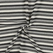Tissu crochet rayures noir et blanc - Poppy Fabrics - Poppy Fabrics - Mondial Tissus