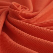 Tissu maille nid abeille Rouge - Mondial Tissus