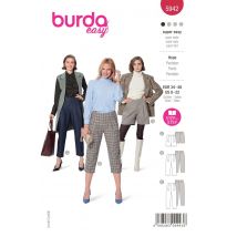 Patron burda 5942 pantalon corsaire et short 36 au 50 - Burda - Mondial Tissus