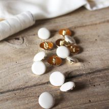 Lot de 5 boutons chic nacre 15 mm - Eglantine et Zoé - Mondial Tissus