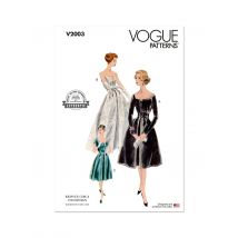 Patron Vogue V2003U5 Femme Robe avec jupon 44 au 52 - Vogue - Mondial Tissus