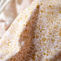 Tissu satin de coton Garenne ocre - Lise Tailor - Lise Tailor - Mondial Tissus