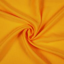 Tissu popeline coton lourde 120 fils safran - Mondial Tissus