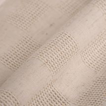 Voilage damier effet lin Toulouse - Mondial Tissus