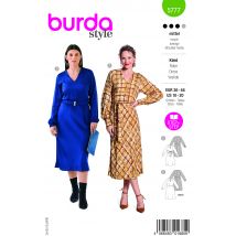 Patron burda n° 5777 robe 36-46 - Burda - Mondial Tissus