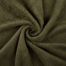 Tissu éponge coton Premium spa kaki - MT - Mondial Tissus
