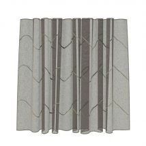 Tissu étamine unie motifs sinus ficelle rapportée plombé - Linder - Mondial Tissus