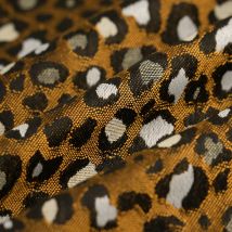 Tissu jacquard guépard peanuts - Mondial Tissus