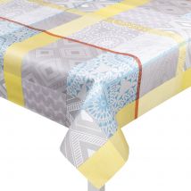 Toile cirée mat Jacques gris vert - Mondial Tissus