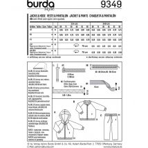 Patron Burda Kids 9349 Veste et pantalon de 6 mois à 3 ans. - Burda - Mondial Tissus