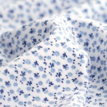 Tissu velours éponge bleu - Mondial Tissus