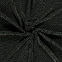 Tissu jersey Milano polyester chevron vert noir