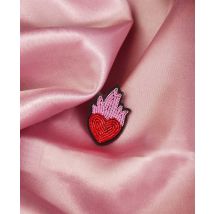 Broche mini cœur enflammé - Malicieuse - Malicieuse - Mondial Tissus