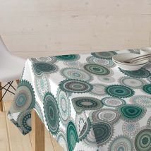 Tissu enduit pour nappe Mandala - Mondial Tissus