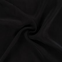 Tissu cupro uni noir - Mondial Tissus