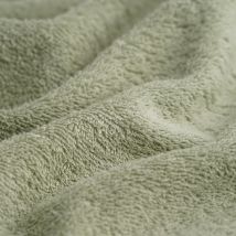 Tissu éponge coton bio vert - MT - Mondial Tissus