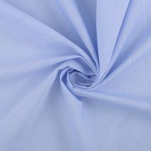 Tissu Oxford coton irrégulier bleu pâle - Mondial Tissus