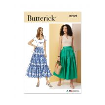 Patron Butterick B7025D5 jupe à volants femme 32-40 - Butterick - Mondial Tissus