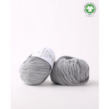 Pelote de fil à tricoter cotonPhildar Ecocoton écume