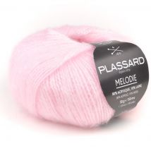 Pelote de fil à tricoter Mélodie rose - Plassard col 94 - Plassard - Mondial Tissus