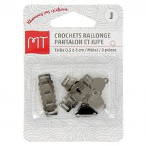 Crochet rallonge pantalon noir - MT - Mondial Tissus
