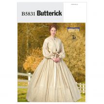 Patron Butterick B5831F5 Robe et jupon Femme 44-52 - Butterick - Mondial Tissus