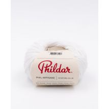 Pelote de laine Phildar Artisane blanc - Phildar - Mondial Tissus