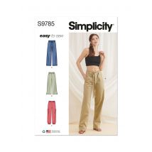Patron Simplicity S9785.Y5 - Pantalon Décontracté 46 - 54 - Simplicity - Mondial Tissus