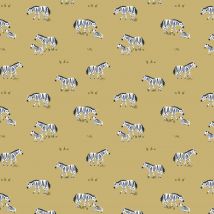 Tissu popeline de coton Dashwood imprimé famille zèbre sable - Dashwood Studio - Mondial Tissus